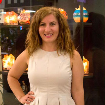 young woman in dress