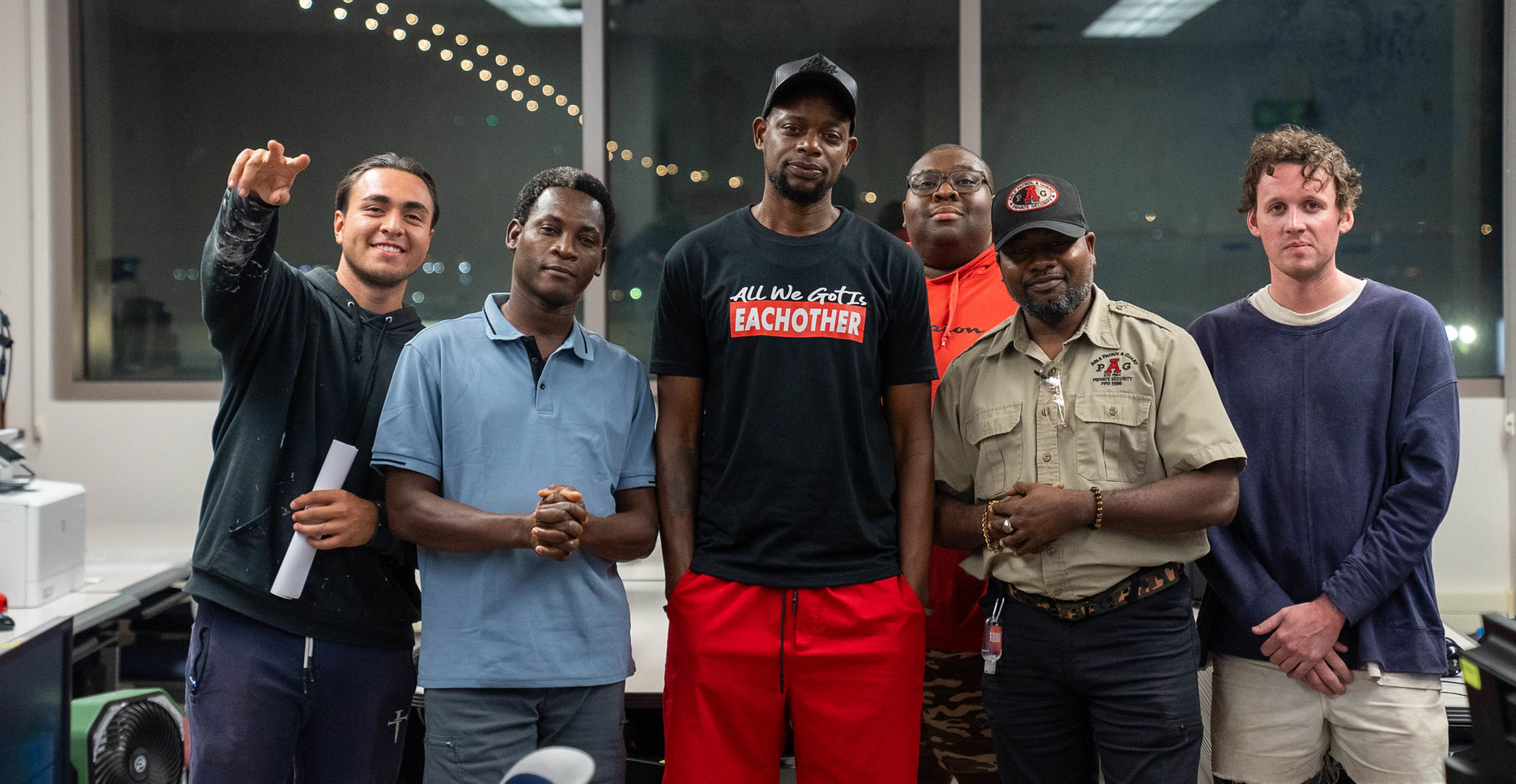 Business students posing for picture