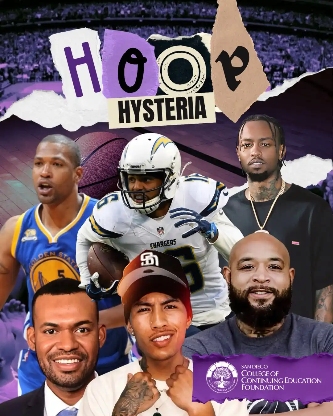 local talent, athletes, and celebrities participating in Hoop Hysteria 2026