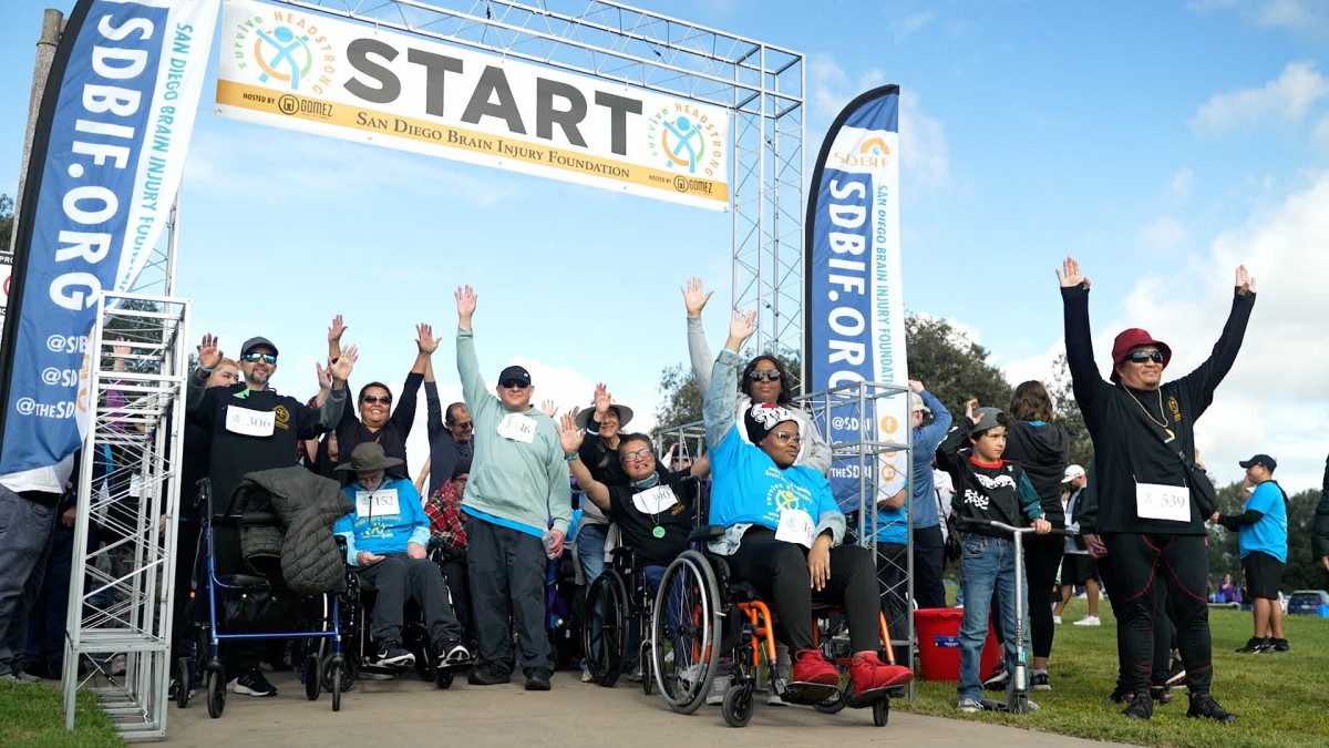 SDCCE walks alongside brain injury survivors, faculty, and students during 2024 surviveHEADSTRONG Walk with Team ABI