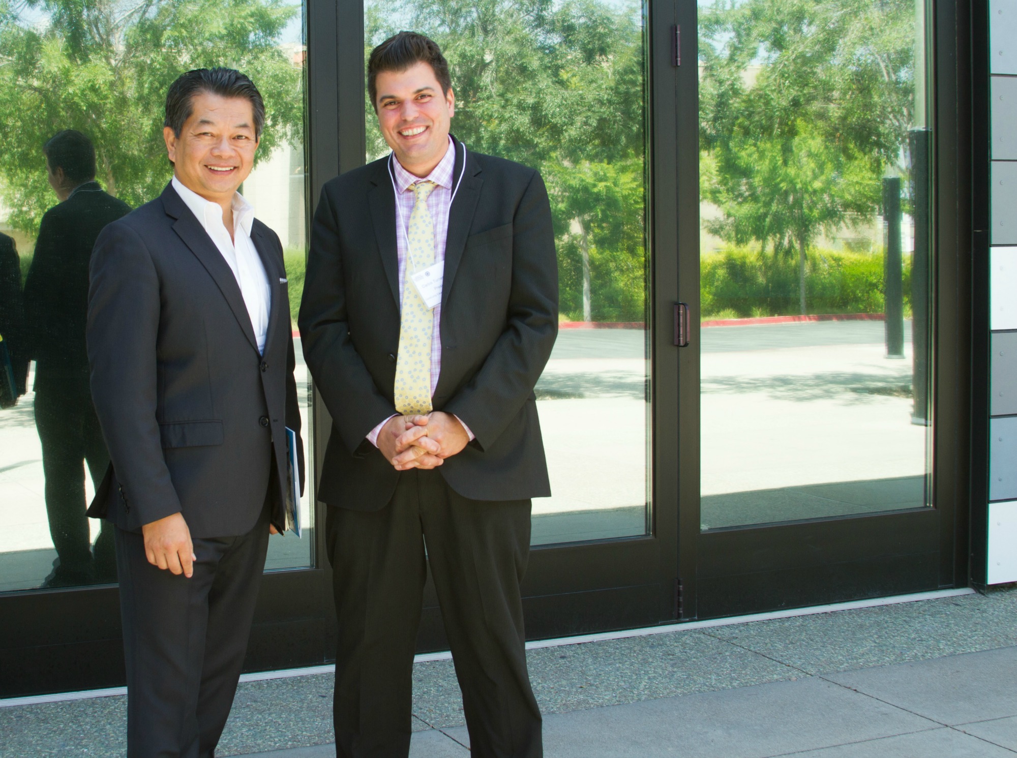 SDCE President Carlos O. Turner Cortez, Ph.D. (right) during SDCE Community Luncheon