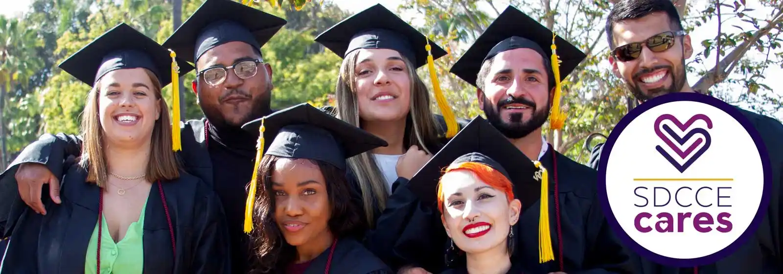 graduates at commencement - sdcce cares