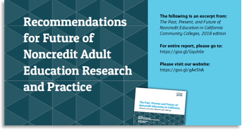 Recommendations for Future of Noncredit Adult Education Research and Practice Report Preview