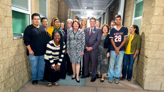 group photo with Toni Atkins