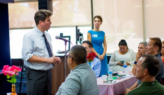 President Cortez presenting at Passport to Success workshop