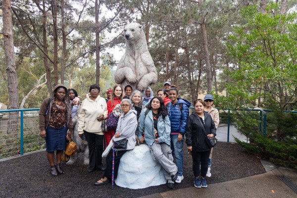 ESL students explore the San Diego Zoo, practicing English and enjoying a cultural immersion experience together.